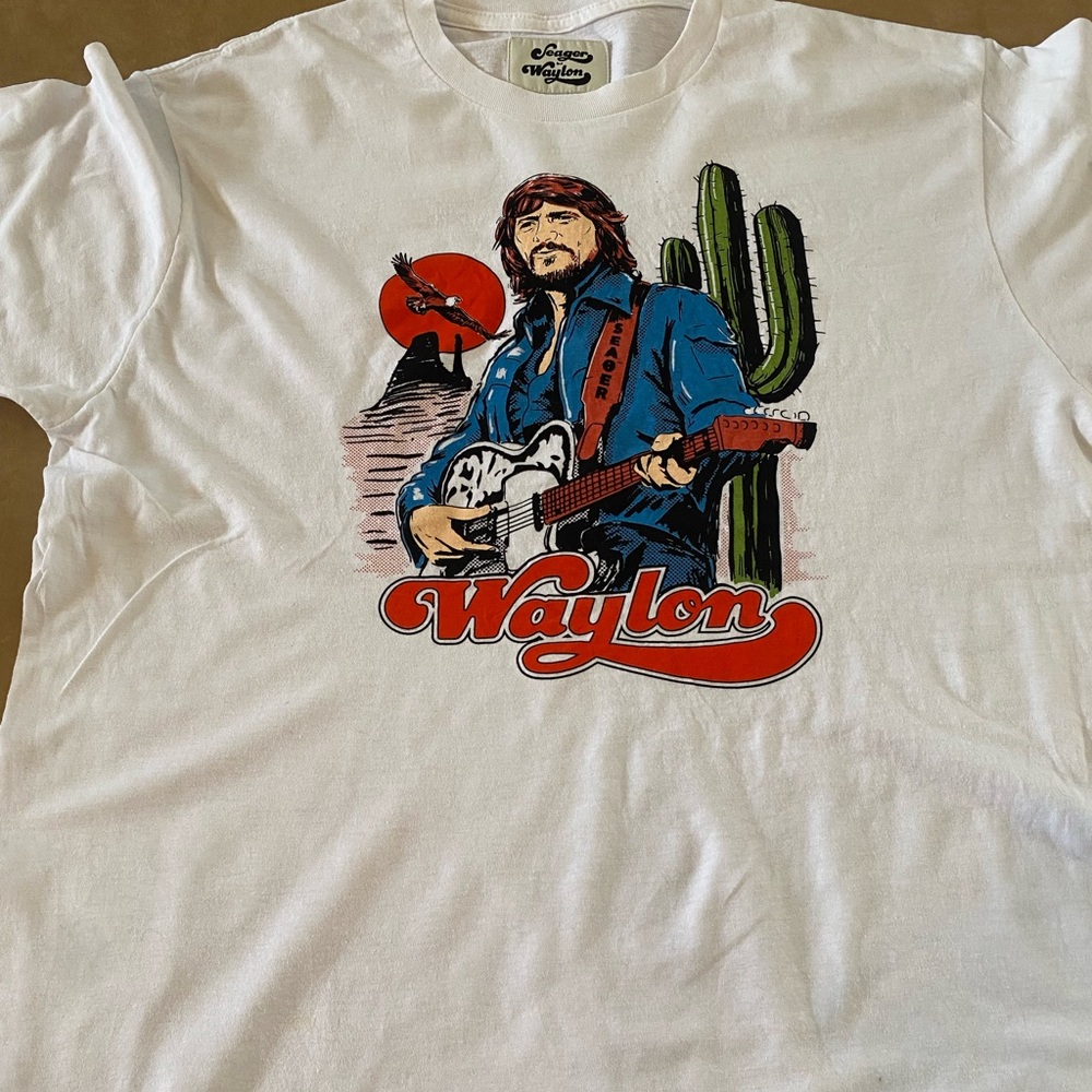MEN'S SEAGER X WAYLON JENNINGS TEE - SIZE L